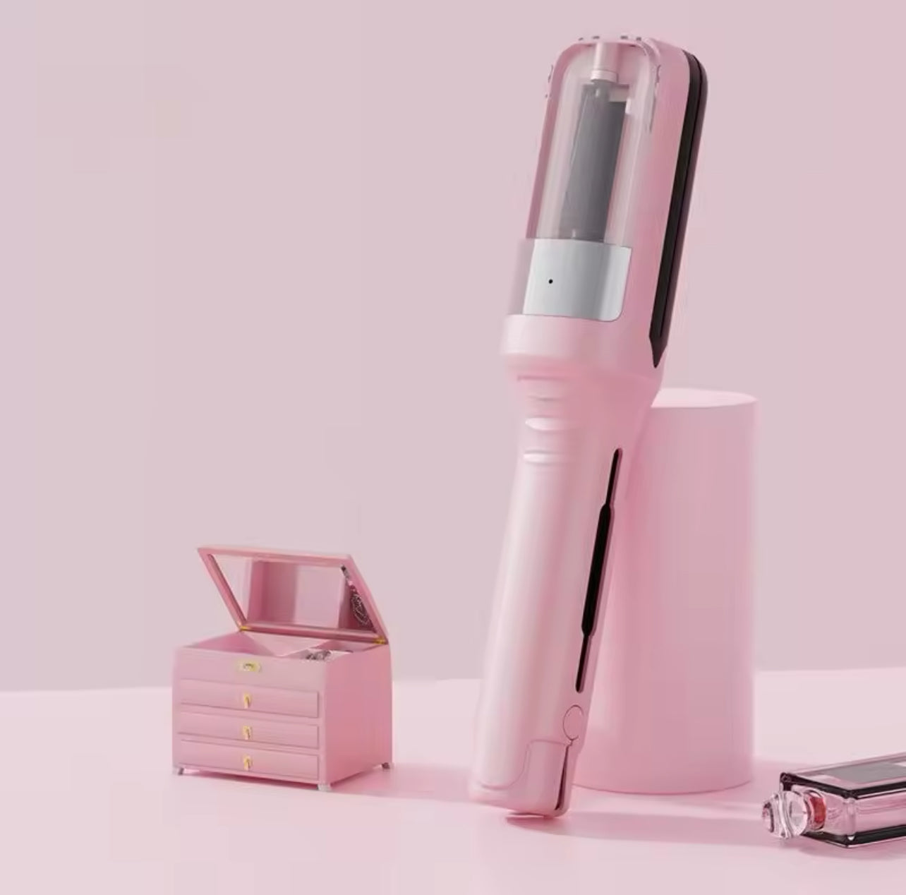 Rechargeable 2-in-1 Hair straightener and trimmer